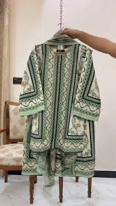 Stylish Printed V-Neck Shirt and Plain Trouser Set-2 Pcs for Women