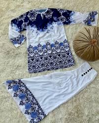 2 pcs Women Stitched Grip Printed Shirt & Palazzo